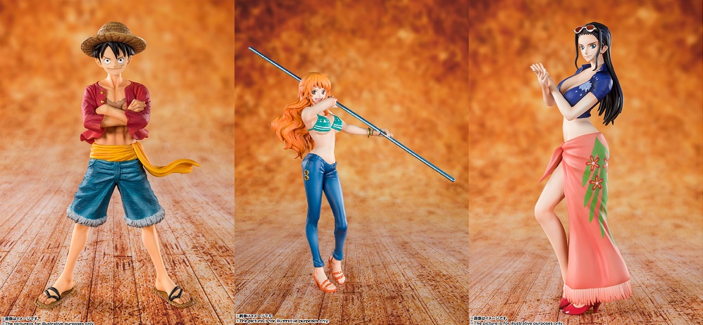 lufy. nami, nico robin figuarts zero